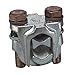 Panduit VTA-2-Q Two Bolt Connector, Bronze, Tin-Plated, 1/0 STR - 4/0 STR Run Copper Conductor Size Range, 10 STR - 4/0 STR