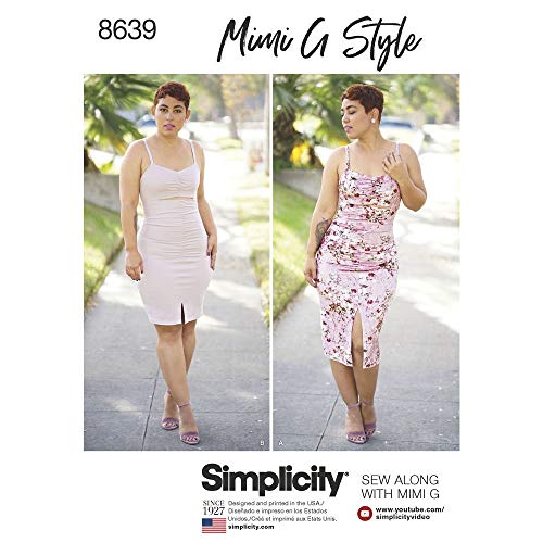 Simplicity Pattern 8639 H5 Misses' Mimi G Knit Dress in 2 Lengths, Size 6-8-10-12-14, by Simplicity Creative Patterns