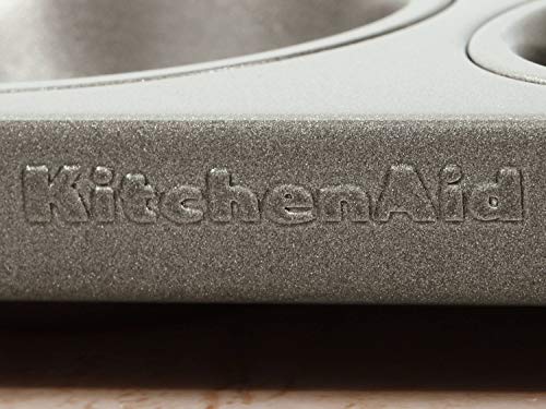 Forma Antiaderente 6 Mini Bolinhos 2 Peças KitchenAid KI635AF Chumbo