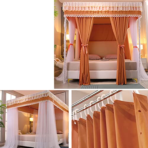 Mosquitera para habitación de princesa con dosel y cortina elegante 8