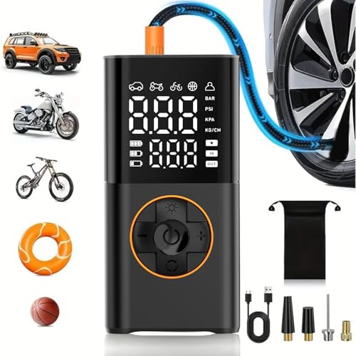 MOLEKSDAL Tire Inflator Portable Air Compressor Cordless, Bike Pump with