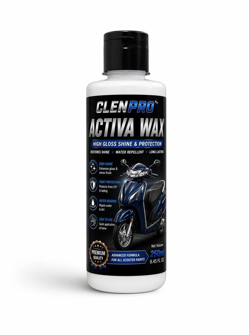 Tech Panda ClenPro Activa Wax - High Gloss Shine & Protection for Scooters | Restores Shine, Water Repellent, UV Protection | 250ml-image-24