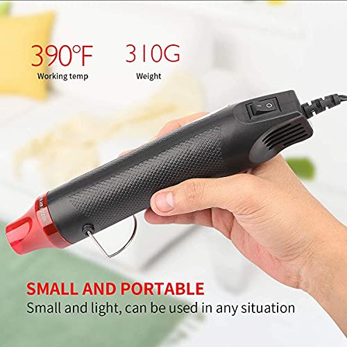 Image of SAK Handheld Mini Heat Gun, 300W Hot Air Gun Multi-Function Electrical Heat Tool for for DIY Embossing, Shrink Wrapping, Drying Paint (300W)