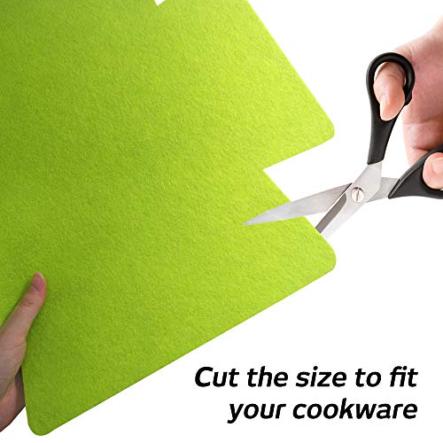 Set of 9, Bakeware Protectors, findTop 3 Different Sizes and Styles, Pan Stacking Protectors/Dish Scratch Protector/Pan Separator Pads to Protect Square and Rectangular Cookware