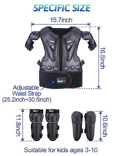 Image of StarknightMT Kids Dirt Bike Armor Suit Chest Protector Ages 3-10