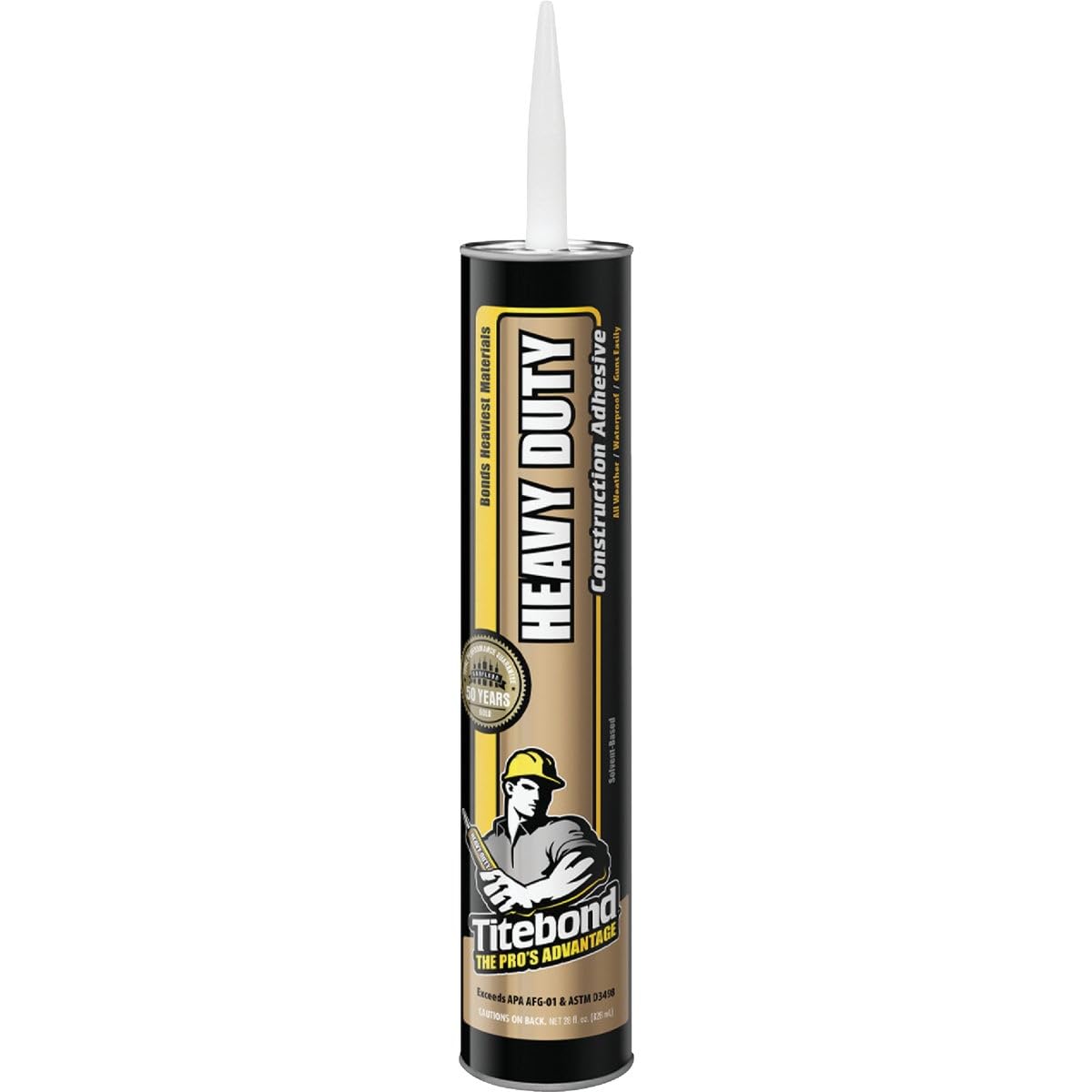 Titebond The Pros Advantage Synthetic Elastomeric Polymer Construction Adhesive 28 oz.