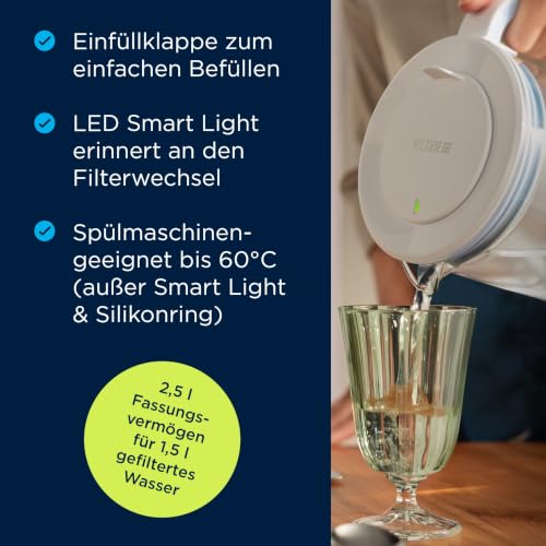 Foto von BRITA MAXTRA Glas-Wasserfilter-Kanne, 1x Pure Performance Kartusche