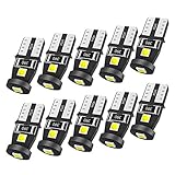 SEALIGHT 194 LED Bulb Interior Car Lights, 168 2825 W5W T10 Extremely Bright 3030 Chipset, Non-polarity, for License Plate Dome Map Door Courtesy Park Lights 6000K Cool White (Pack of 10)