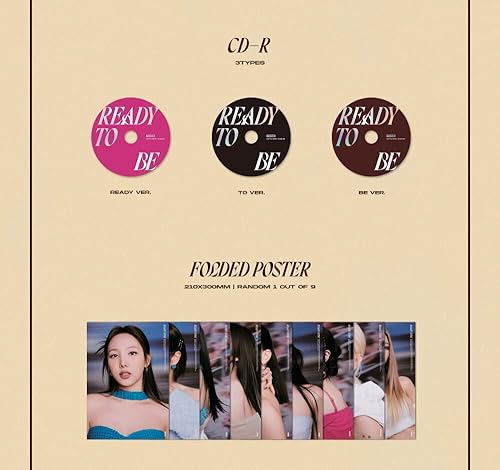 Miniatura 3 de TWICE - LISTO PARA SER (12 Mini Álbum) CD+Beneficio de Pre-Pedido+Póster Plegado (READY+TO+BE ver SET)