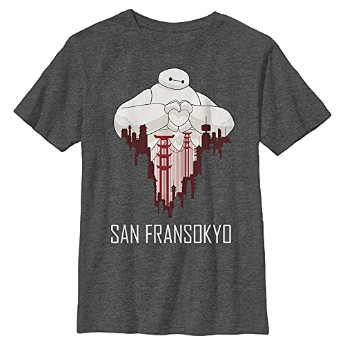 T-Shirt Big Hero 6 Disney Garçon Col Rond Enfant SF Love