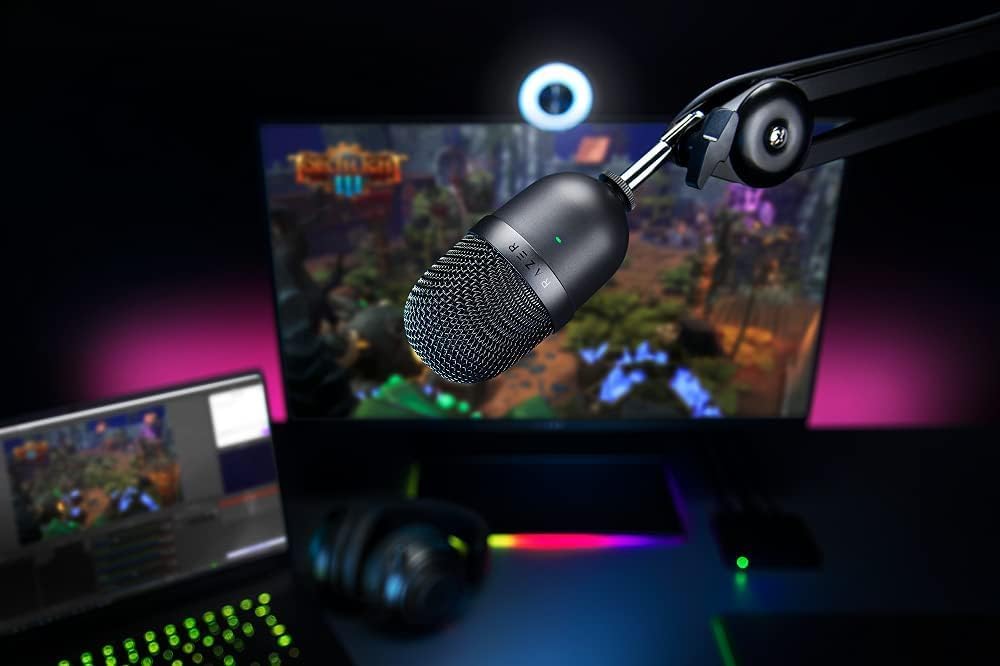 Razer Seiren Mini - USB Microfono a condensatore da Streaming Ultra-Compatto (Schema di rilevamento supercardioide - Microfono streaming - Immagine 1