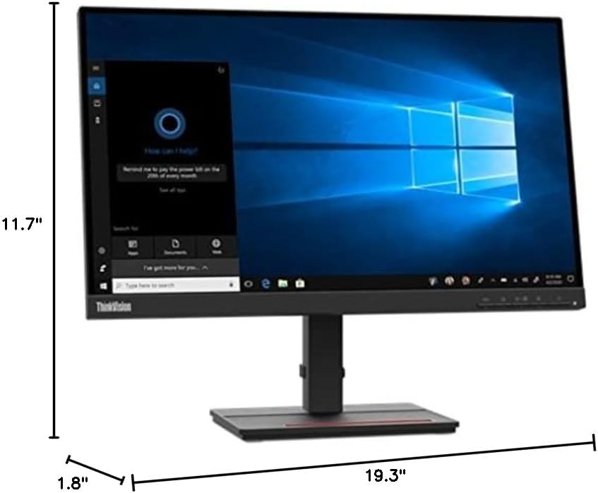 Lenovo ThinkVision S22e-20 21.5" Full HD WLED LCD Monitor - 16:9 - Raven Black (Renewed)