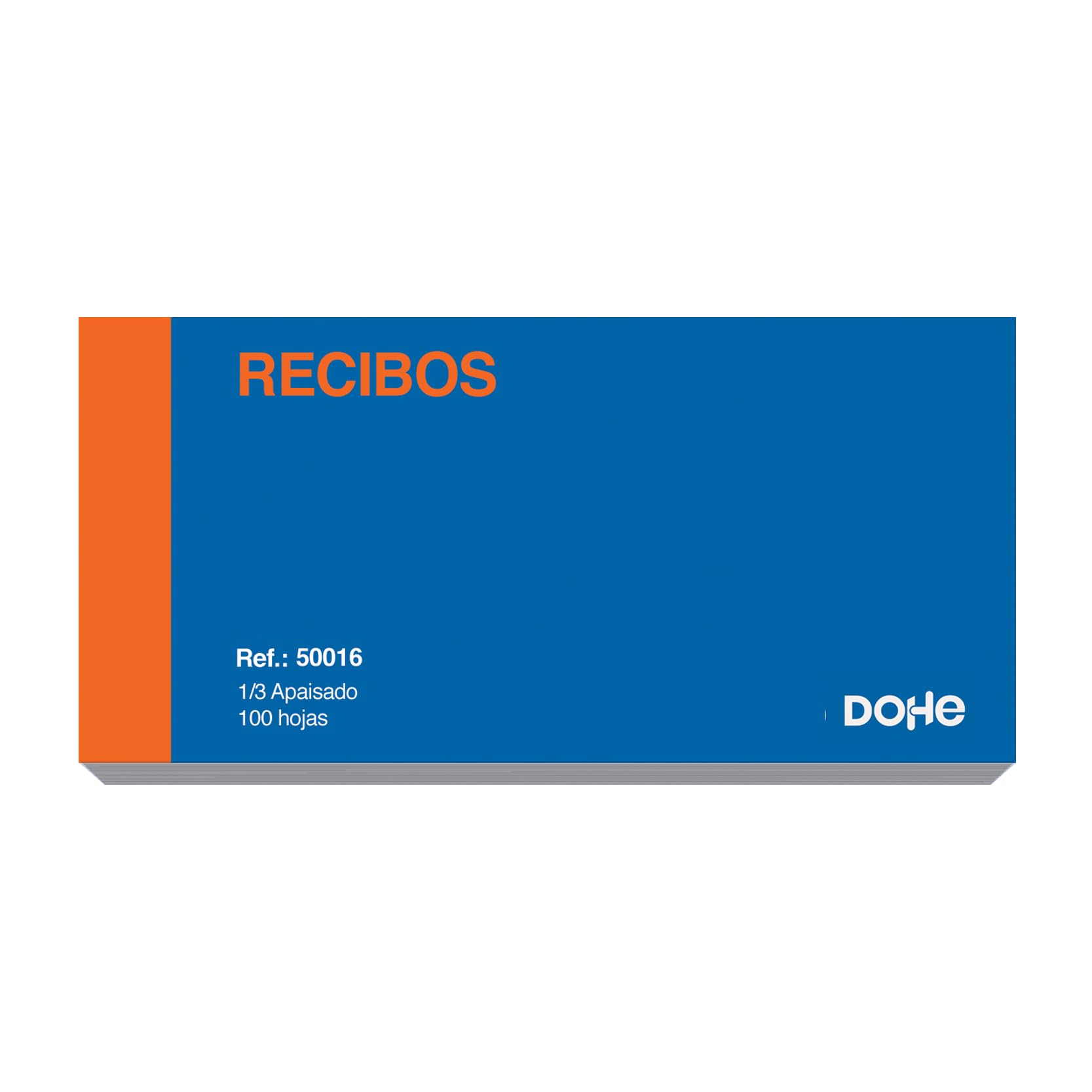 Dohe - Pack 10 Talonarios Recibos de Pago - Documentos para entrega, pagos, cobros o alquiler - 100 Hojas - Tamaño: 21x10 cm - Material de oficina