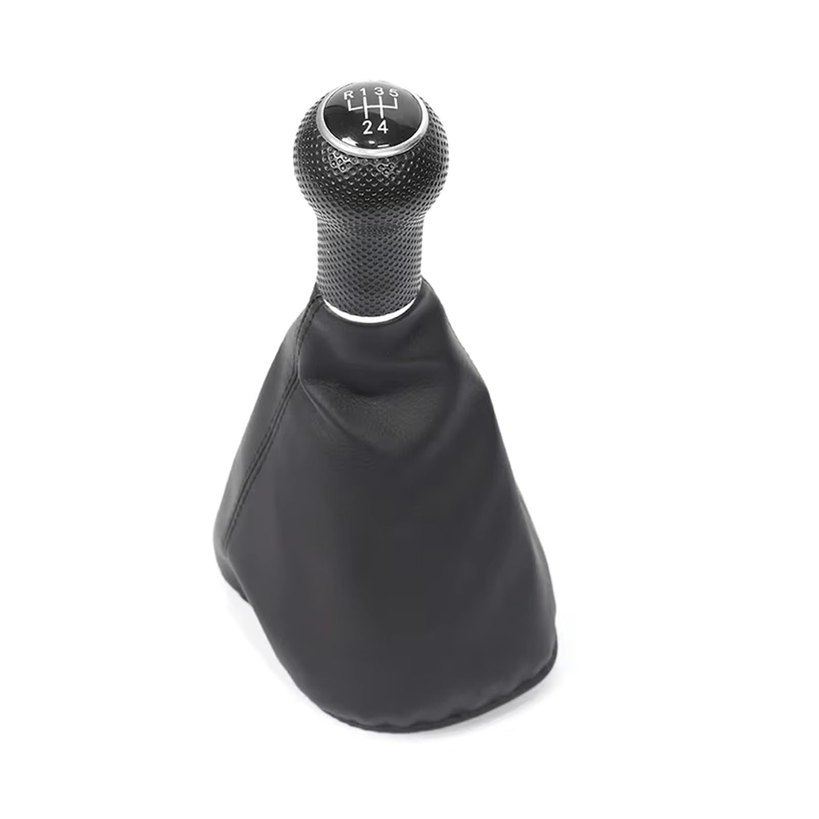 XKOEHXJ Car Gear Shift Knob for VW for Golf 3 for Jetta MK3 for Polo Car Gear Knob Lever Stick Shift 5/6 Speed Manual Transmission PU Leather Gearbox Boot Cover(A-5 Speed)