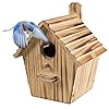 Bird House Bird Houses for Outside with Pole Wooden Bird House for Finch Bluebird House Cardinals Hanging Birdhouse Clearance Garden Country Cottages B8