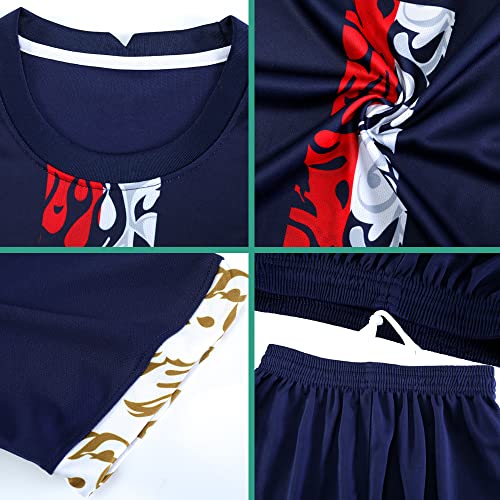 Casmyd Kids Paris Soccer Jersey+Shorts Messii #10 Ney’marr World Cup Football Team Sports Fan Shirts Kit For Boys Girls Youth #TOP3