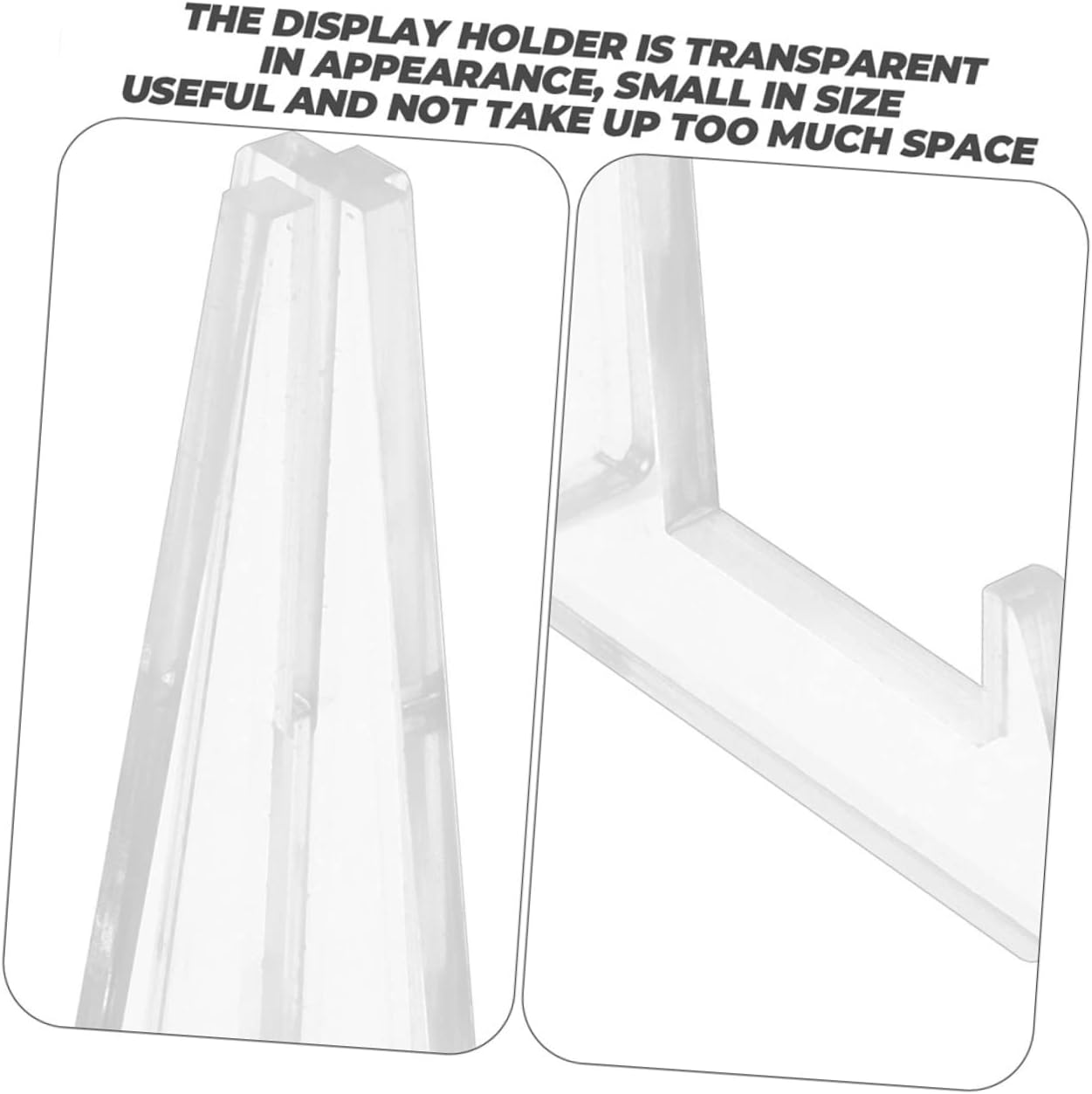 ORFOFE 5pcs Jade Porcelain Plate Display Rack Stands Acrylic Plate Holders for Kitchen Home Decor