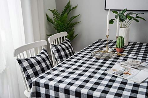 Nappe vichy durable et facile d'entretien en coton lin - 6