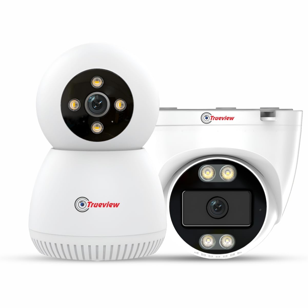Trueview Smart Surveillance Pack of 2 | 3MP WiFi Dome Camera + 360° Robot Camera | Complete Indoor Monitoring System | AI Human Detection | Color Night Vision | Two-Way Audio | STQC Certified-picture-17