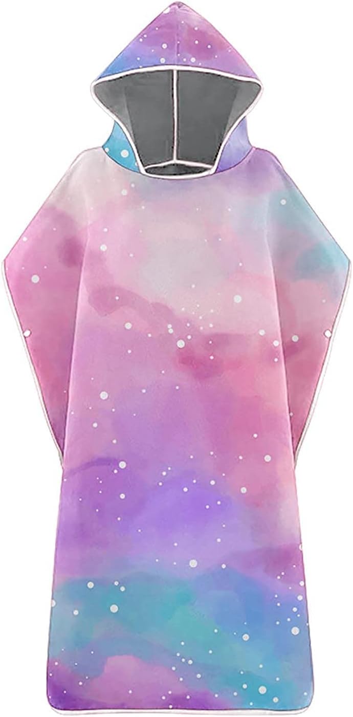 Beach Towels Sports Towel Adult Changing Robe Hooded Poncho Towel for Surfing Swimming Wetsuit Changing Unisex, Quick Dry Absorption Microfiber 811(Color:C;Size:Adult)