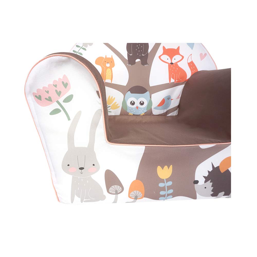 KNORRTOYS.COM- Sillón, Estampado Animal, Color Blanco marrón (68348)