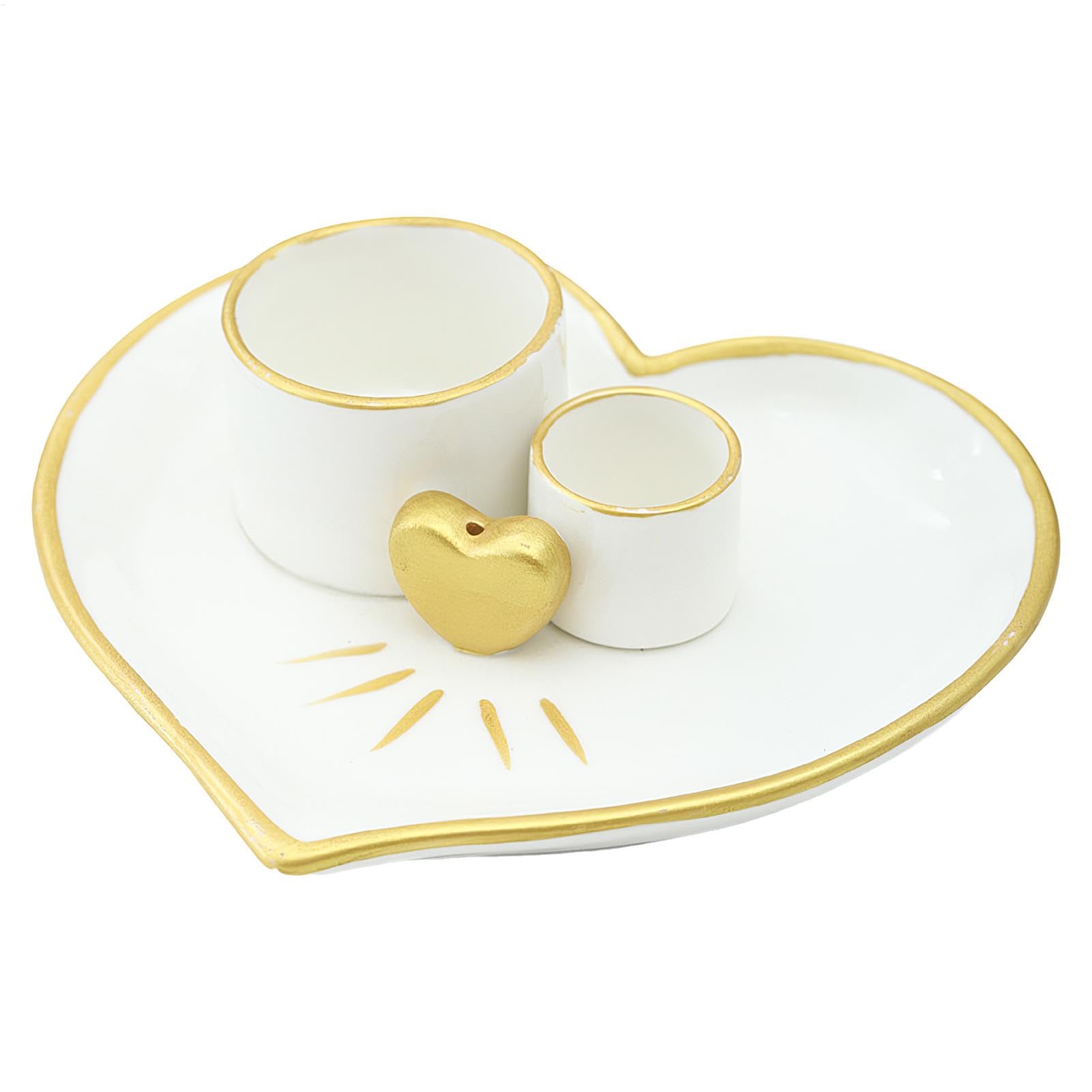 Porte-encens en céramique pour centre de table basse et rituel bien-être