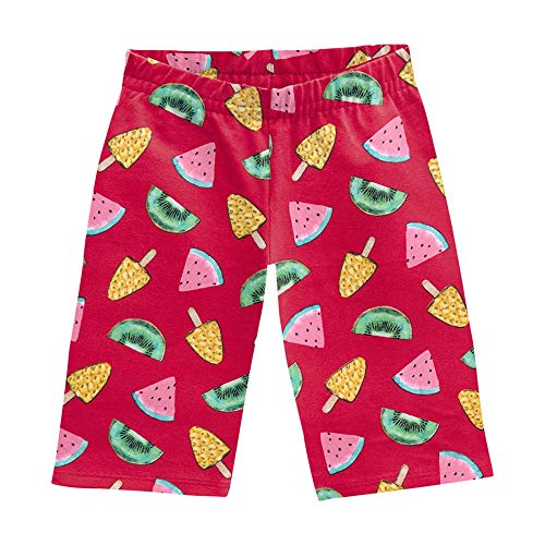 Bermuda Kyly Infantil Ciclista Frutas Vermelho
