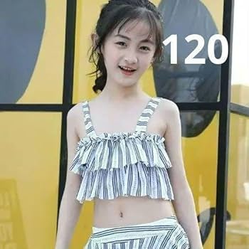Girl Stories セパレート　ストライプ水着セット 子供水着 水着セット ストライプ セパレート水着 女の子 女児