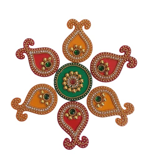 BDS Creations Acrylic Rangoli Big Peacock Designer Rangoli Rangoli Reusable for Floor, Wall Decoration Stone Kundan Meena Designer Rangoli Sticker for Diwali Navratri Pooja (Design_1) (B0C1JMTC6N) Amazon Price History, Amazon Price Tracker