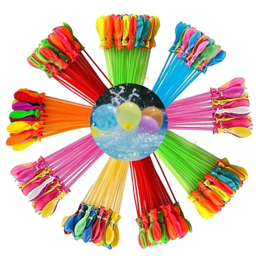 Image of Go Hooked Rapid-Fill Holi Water Balloons Set of 9 | Self-Sealing Multi-Color Magic Water Balloons for Kids & Adults | Quick Fill Party Splash Balloons for Festivals & Outdoor Fun (333pcs, Multicolour)