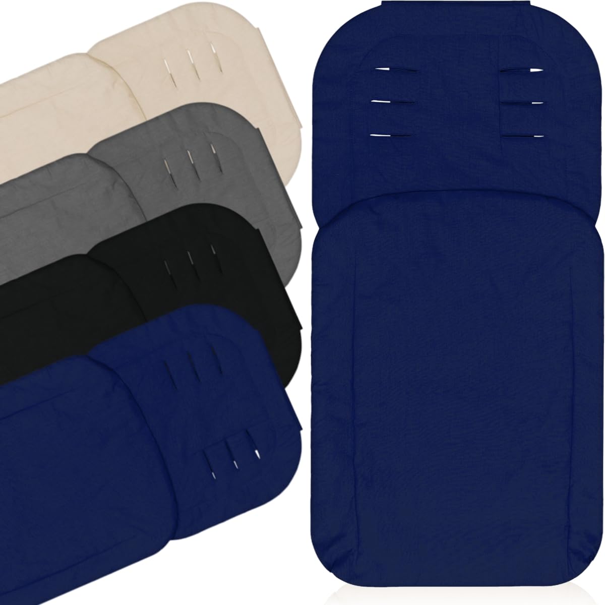 Fußsack Eco Sommerfußsack für Buggy Kinderwagen Jogger (Marine)