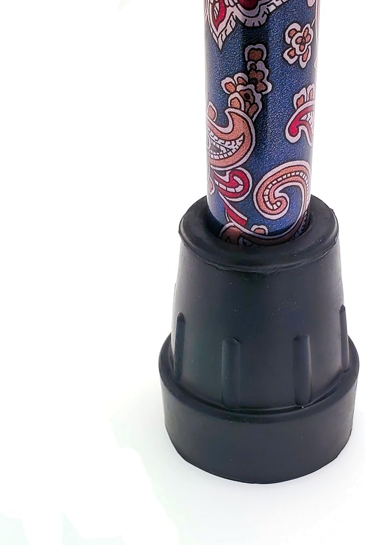 Qty: 4x 16mm 5/8" Heavy Duty Rubber Ferrules For Walking Sticks - Black - By Lifeswonderful®
