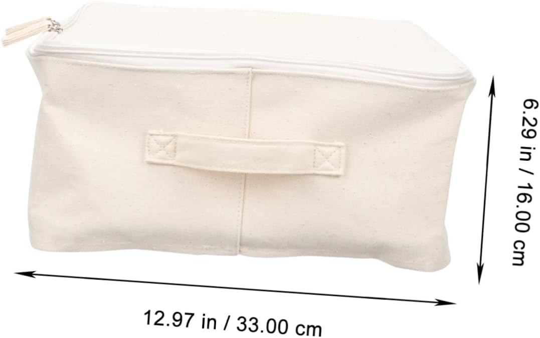 Japanese Aesthetics Cotton Storage Box Wardrobe Organizer Lid Home Storage Bins