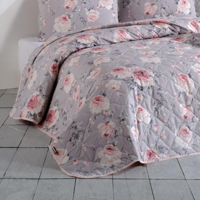 Couvre-lit matelassé 100% coton de qualité supérieure pour lit double