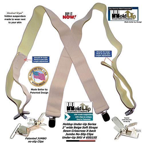 Tirantes para hombre en X Holdup con clips de metal antideslizantes 4