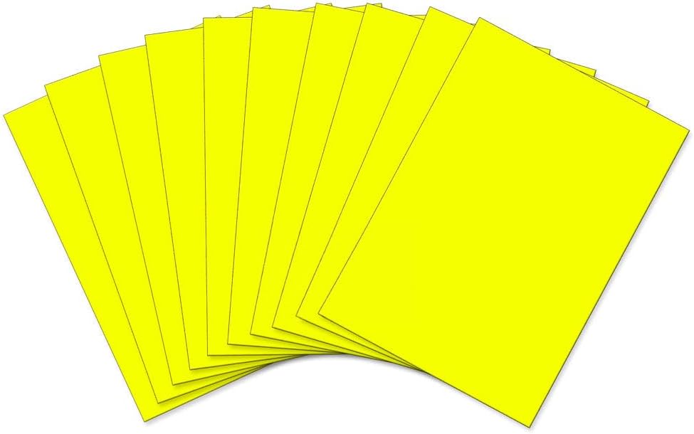 Funky Foam A4 Yellow Pack of 10 Sheets