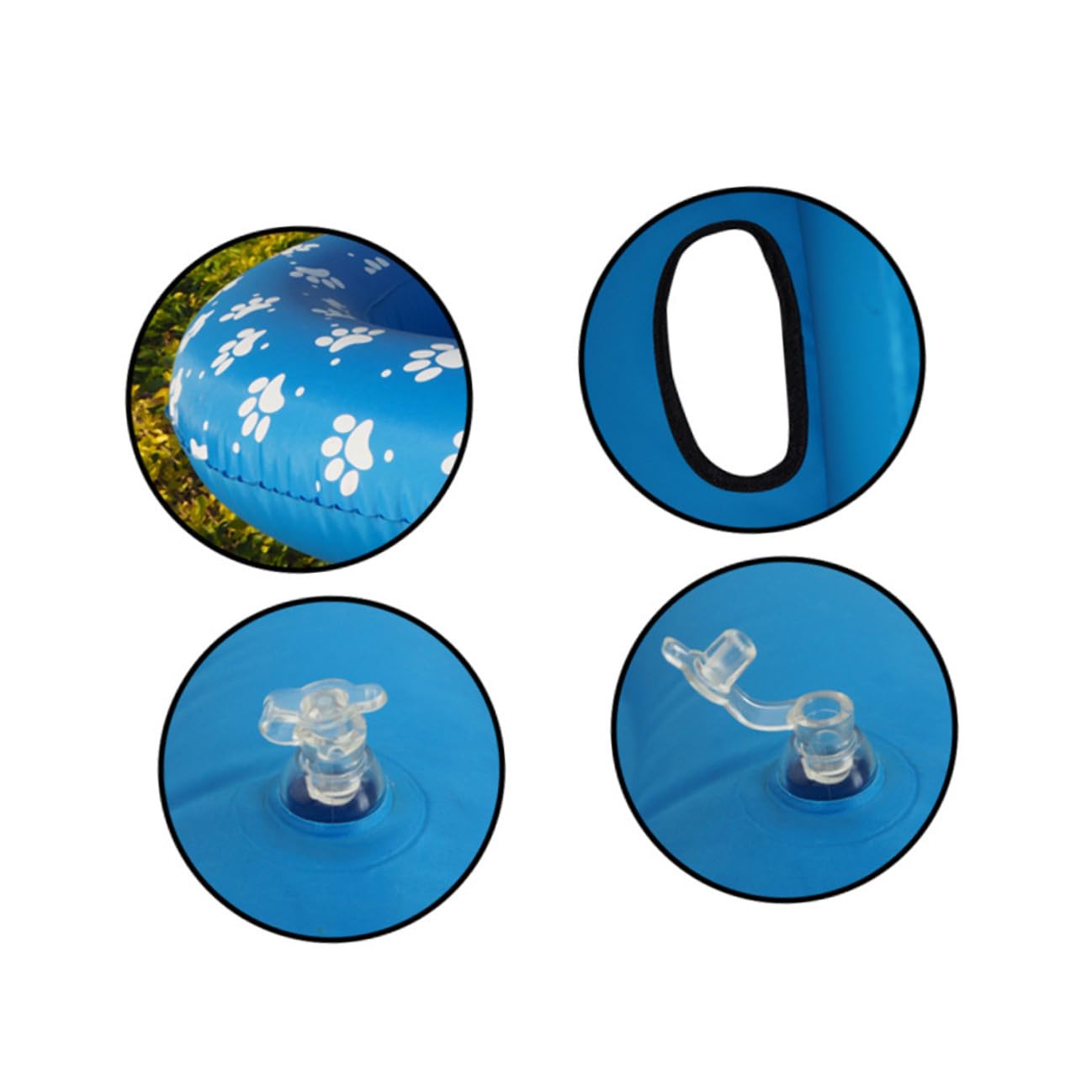 TOYANDONA Piscina Gonfiabile per Animali Domestici Pieghevole Tappetino Galleggiante Blu Piscina Portatile per Cani e Gatti Adatta per Uso Esterno e Laghetti