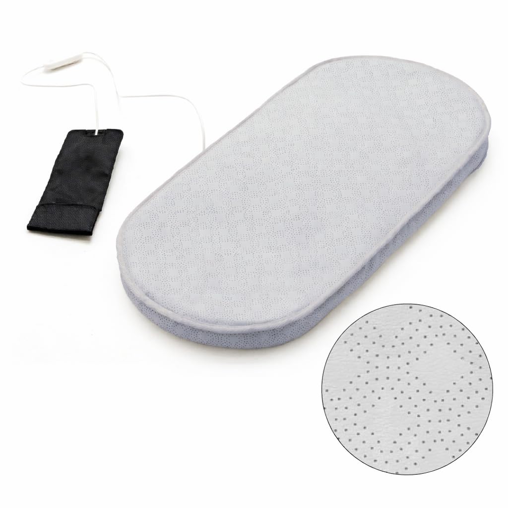 AIRMON PET Ventilated Circulating Cool Mat with Built-in Fan for Pet Carts, Gray, Large Size, 4 Levels of Air Flow/Touch Cool PU / 3D Mesh, Summer Mat (Compatible with Air Buggy Official Handling