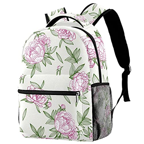 Sac à dos voyage campus pivoine mixte pour fille et garçon
