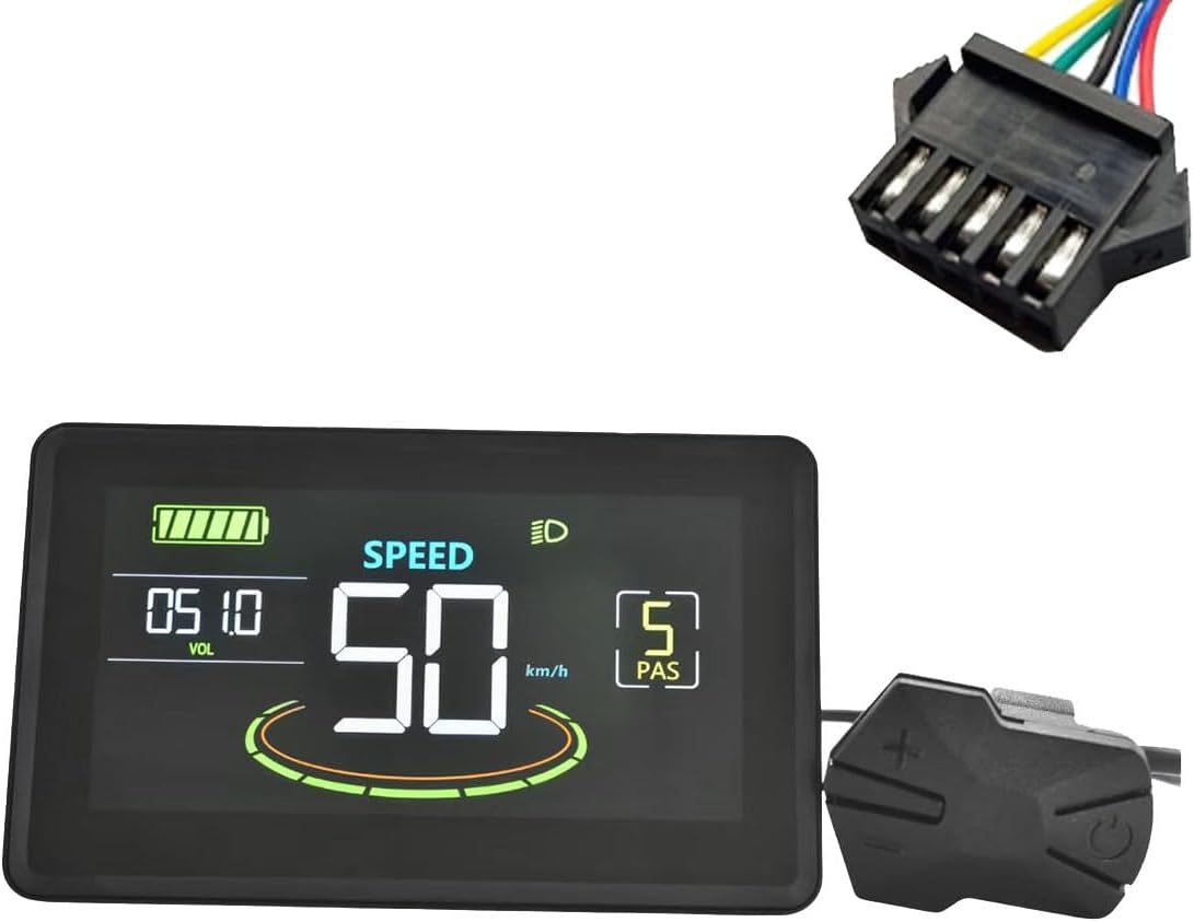 H6C 電動自転車 LCD ディスプレイ メーター 24V-60V E スクーター LCD パネル カラースクリーン USB UAR