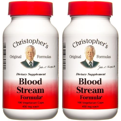 Image of Christopher's Original Formulas Blood Stream Formula - Blood Circulation Supplements - Supports Vein Elasticity, Clean & Pure Bloodstream - Pack of 2