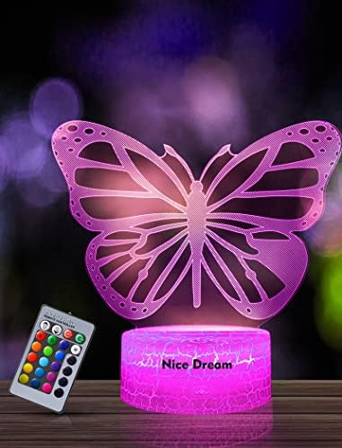 Dinosaur Night Light for Kids, Dinosaur Toys for Boys, 3D Optical Illusion Lamp, 16 Colour Changing Night Lamp with Remote Control Bedside Lamp, Birthday Gifts for Children and Adult