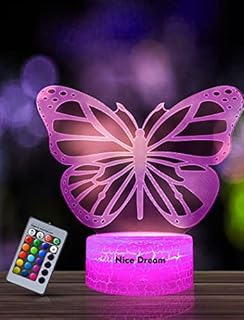 Nice Dream Dragon Night Light for Kids, 3D Illusion Night Lamp, 16 Colors Changing with Remote Control, Room Decor, Gifts for Children Boys Girls