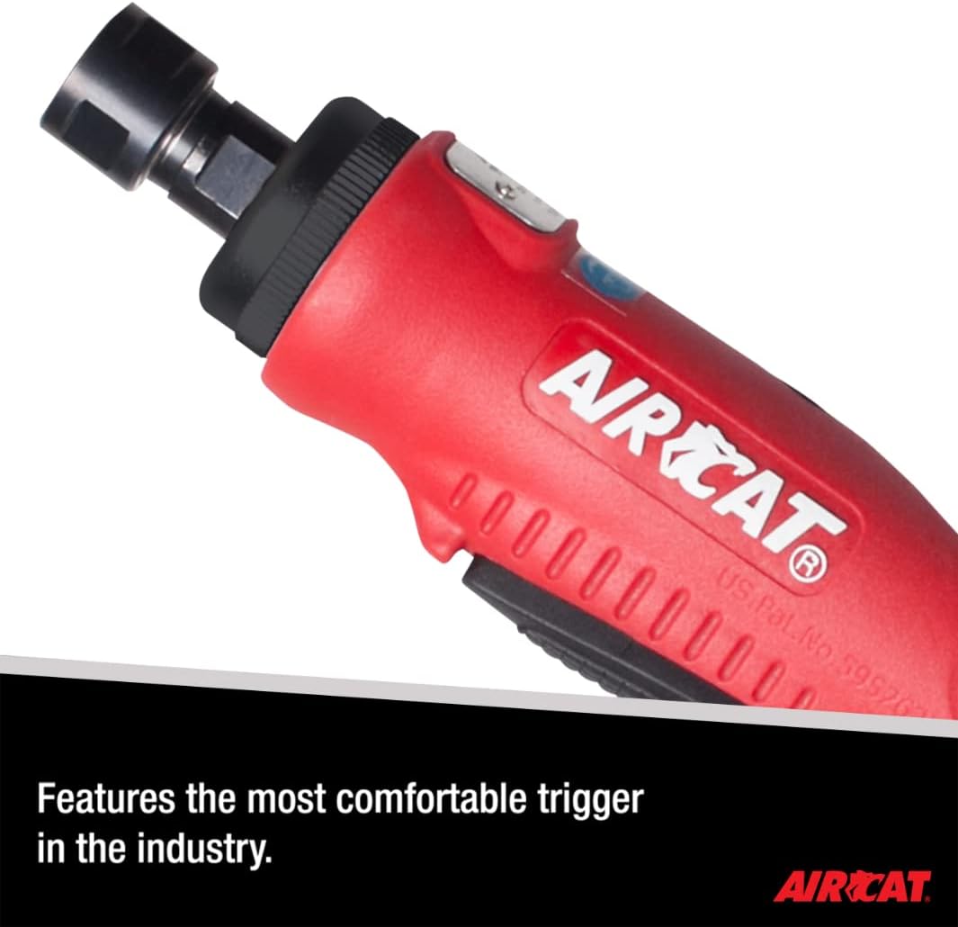 AIRCAT Pneumatic Tools 6201: .5 HP Composite Straight Die Grinder 22,000 RPM