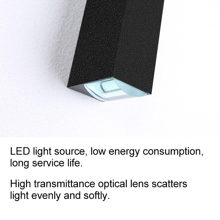 Image of Outdoor Wall Light, 20W LED Up Down Sconce, IP65, 3000K, Black | 20W Integrated LED Up Down Wall Light, IP65 Weatherproof, 3000K Warm White