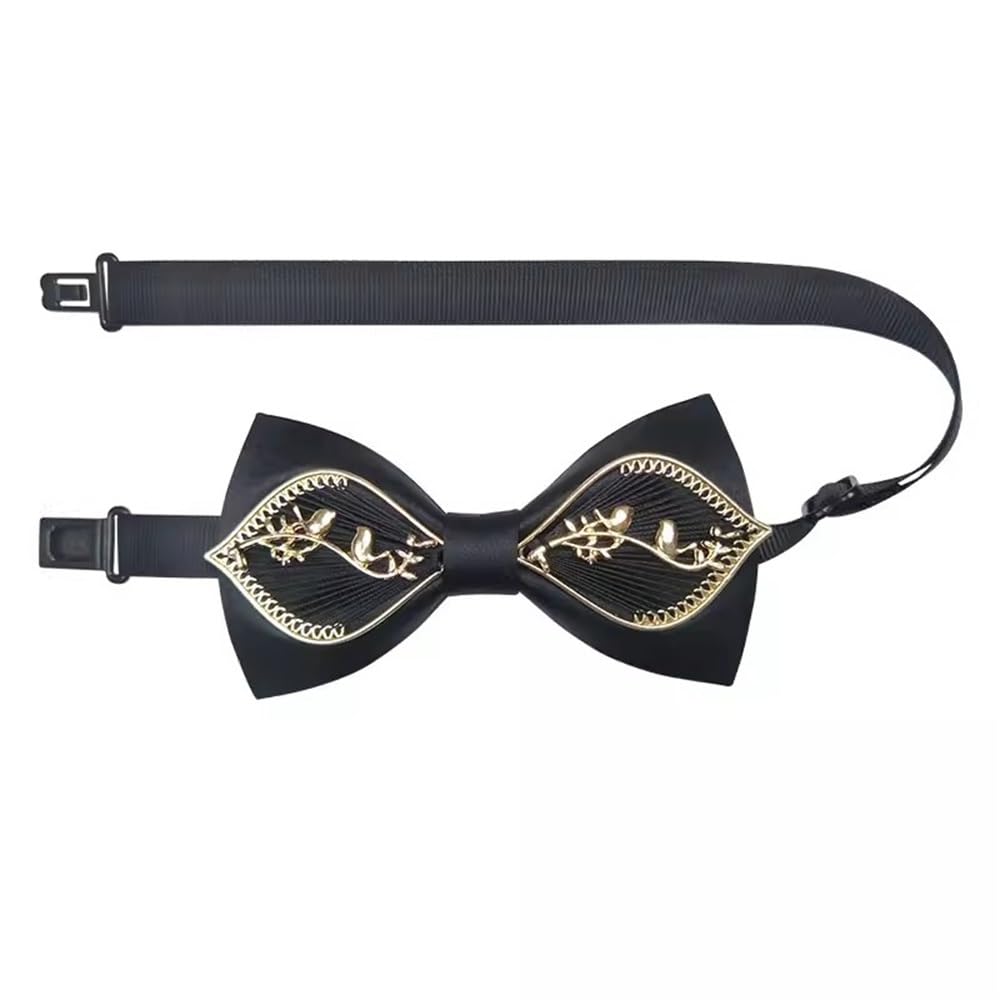Pajaritas para Fiesta De Boda Traje de Camisa de Novio de Boda for Hombre Corbata de Lazo Corbata de Lazo for Hombre(Black)
