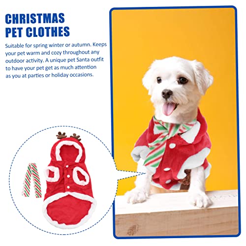 Disfraz de perro navideño con bufanda roja talla XXL miniatura 4