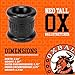 OXBALLS NEO Tall Super-Stretchy Silicone Ball Stretcher Ring for Men - Ultra-Soft Pure Platinum Grip, Stackable Adult Toy Design for Heavy-Hanging Low Balls, and Progressive Stretching - Black