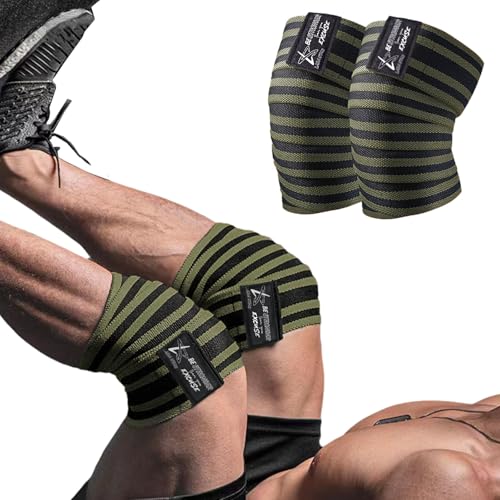Knee Wraps for Weightlifting (1 Pair),Knee Straps for Squats Cross Training WODs Gym Workouts Weightlifting Fitness & Powerlifting,Alternative Knee Sleeve,72