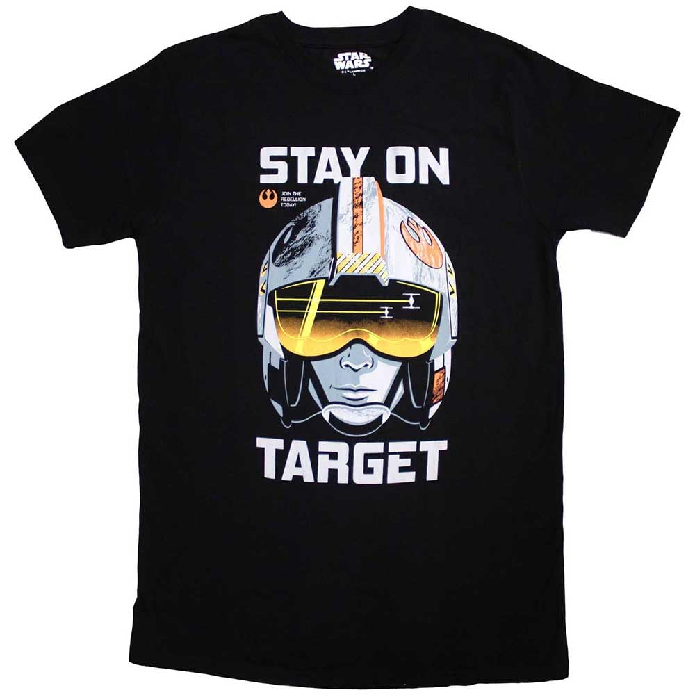 Star Wars Unisex Black Stay On Target T Shirt In Xxl